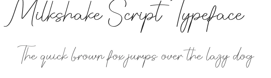 Milkshake Script Typeface by creativeletter — Script Handwritten Font