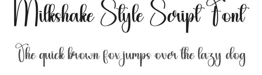 Milkshake Style Script Font by andikastudio — Script Handwritten Font