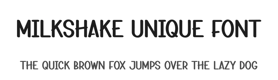 Milkshake Unique Font by creativeletter — Display Font