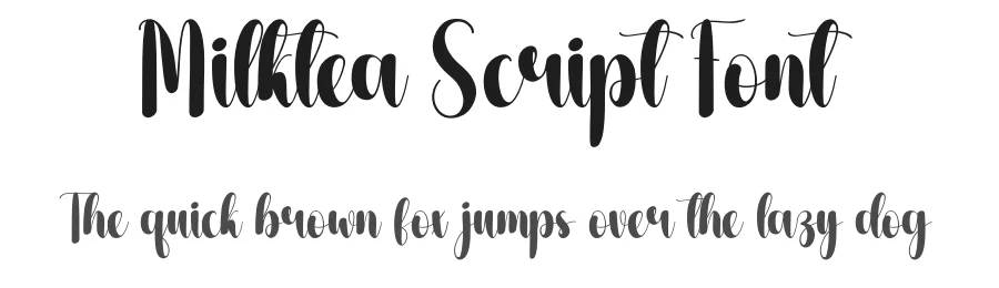 Milktea Script Font by andikastudio — Script Handwritten Font