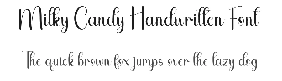 Milky Candy Handwritten Font by andikastudio — Script Handwritten Font