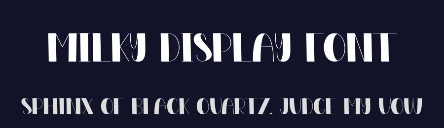 Milky Display Font by creativeletter — Display Font — thumbnail 2