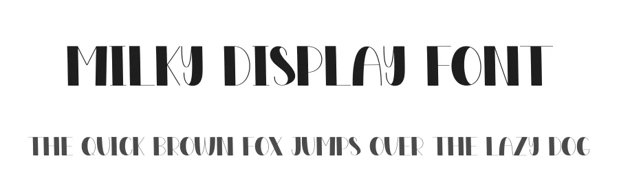 Milky Display Font by creativeletter — Display Font