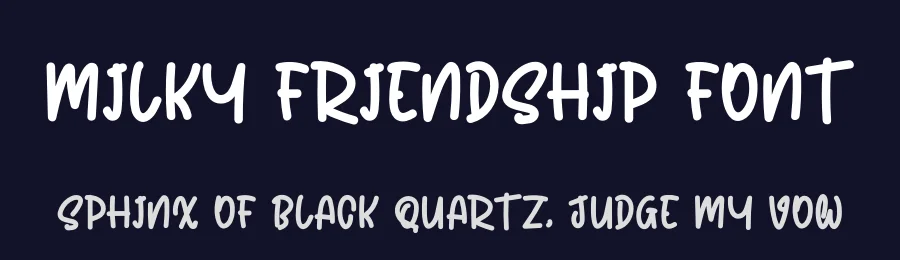 Milky Friendship Font by levincreative — Script Handwritten Font — thumbnail 2