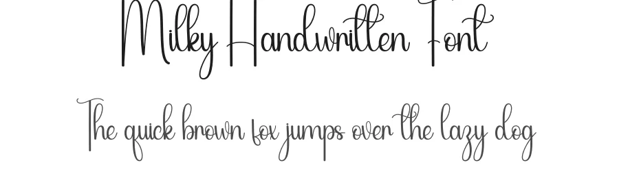 Milky Handwritten Font by andikastudio — Script Handwritten Font