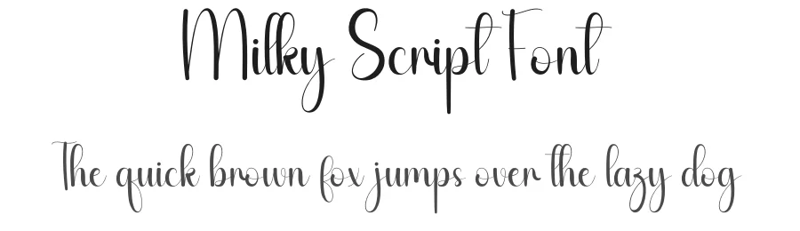 Milky Script Font by andikastudio — Script Handwritten Font