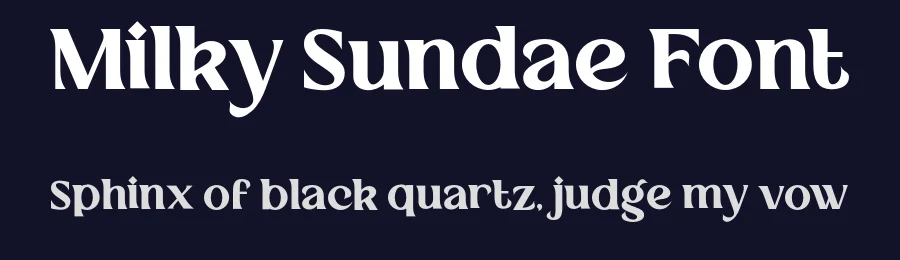Milky Sundae Font by Aluyeah Studio — Serif Font — thumbnail 2