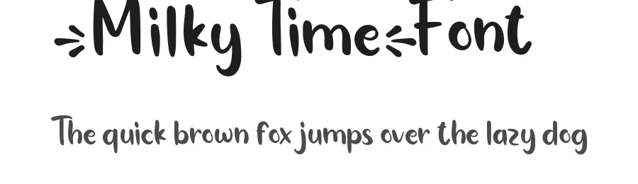 Milky Time Font by noahtype — Display Font