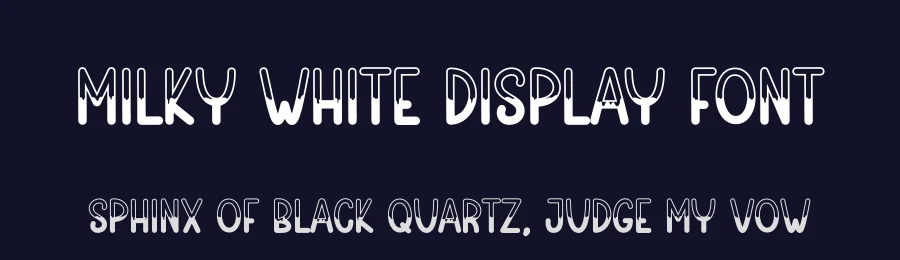 Milky White Display Font by andikastudio — Display Font — thumbnail 2