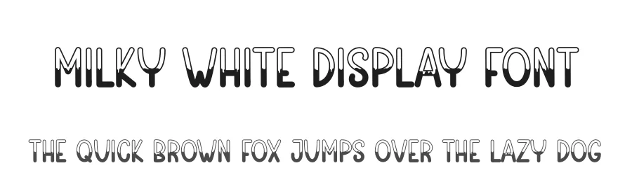 Milky White Display Font by andikastudio — Display Font