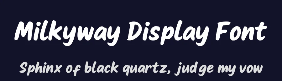 Milkyway Display Font by Maknastd — Display Font — thumbnail 2