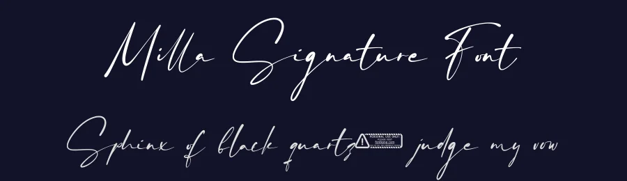 Milla Signature Font by fontkong — Script Handwritten Font — thumbnail 2