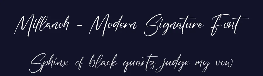 Millanoh – Modern Signature Font by glorytype — Script Handwritten Font — thumbnail 2