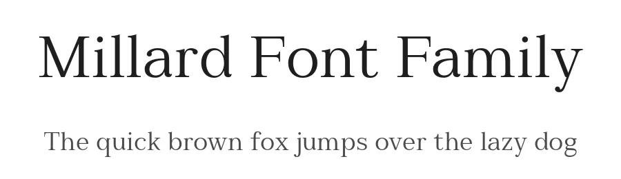 Millard Font Family by Artegra — Serif Font