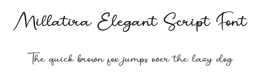Millatira Elegant Script Font by Basnistudio — Script Handwritten Font