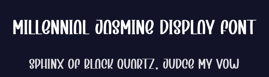 Millennial Jasmine Display Font by creativeletter — Display Font — thumbnail 2