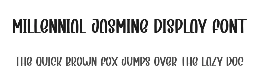 Millennial Jasmine Display Font by creativeletter — Display Font