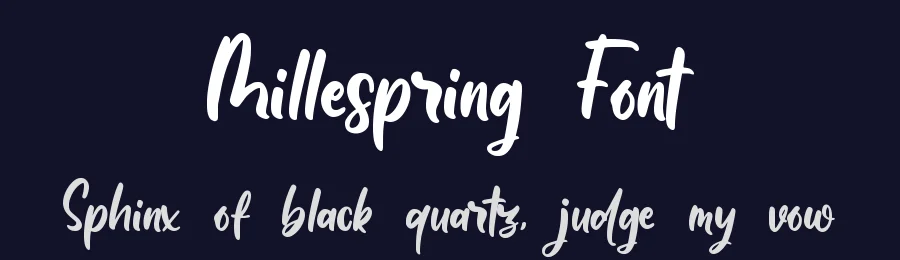 Millespring Font by qwrtype — Script Handwritten Font — thumbnail 2