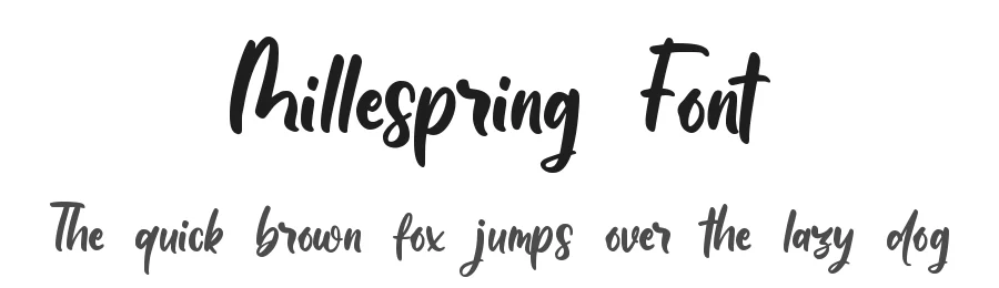 Millespring Font by qwrtype — Script Handwritten Font