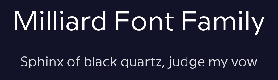 Milliard Font Family by Rene Bieder — Sans Serif Font — thumbnail 2