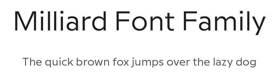 Milliard Font Family by Rene Bieder — Sans Serif Font