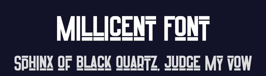 Millicent Font by vpcreativeshop — Display Font — thumbnail 2