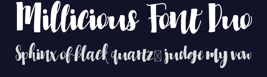Millicious Font Duo by 24Design Studios — Script Handwritten Font — thumbnail 2