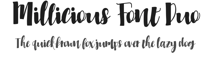 Millicious Font Duo by 24Design Studios — Script Handwritten Font