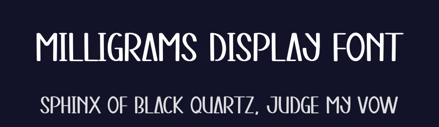 Milligrams Display Font by andikastudio — Display Font — thumbnail 2