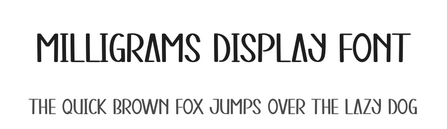 Milligrams Display Font by andikastudio — Display Font
