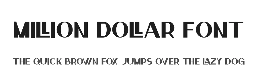 Million Dollar Font by hayoyuka8 — Sans Serif Font
