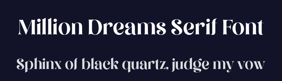 Million Dreams Serif Font by DNArtDesign — Display Font — thumbnail 2