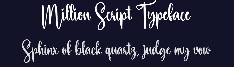 Million Script Typeface by creativeletter — Script Handwritten Font — thumbnail 2