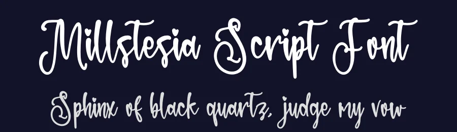 Millstesia Script Font by glorytype — Script Handwritten Font — thumbnail 2