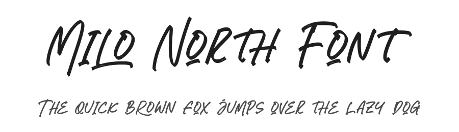 Milo North Font by glorytype — Script Handwritten Font