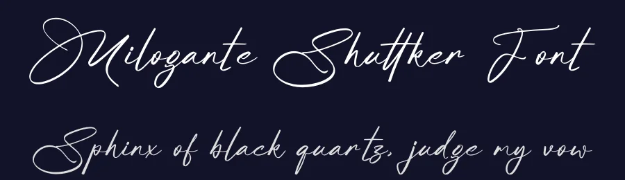 Milogante Shuttker Font by glorytype — Script Handwritten Font — thumbnail 2