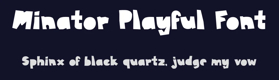 Minator Playful Font by Aivos Dreams — Display Font — thumbnail 2