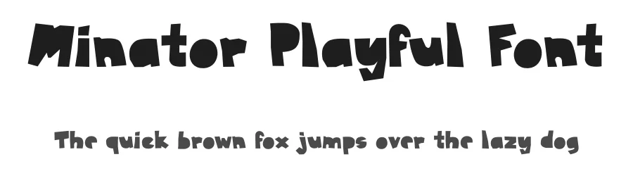 Minator Playful Font by Aivos Dreams — Display Font