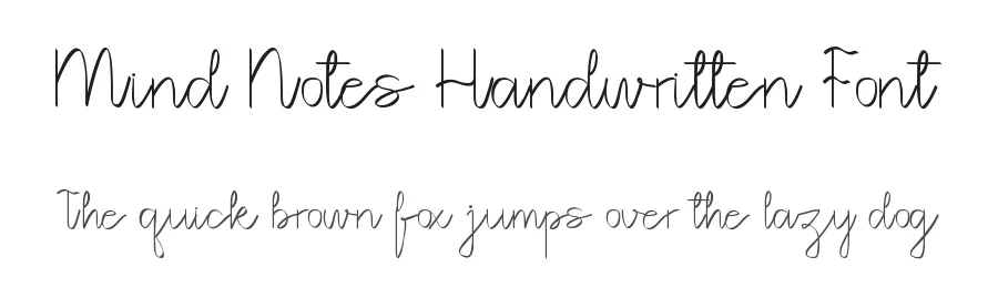 Mind Notes Handwritten Font by edricstudio — Script Handwritten Font