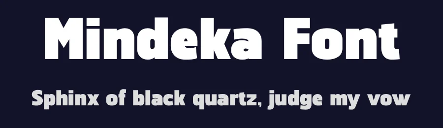 Mindeka Font by TypeLogue — Sans Serif Font — thumbnail 2