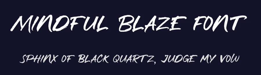 Mindful Blaze Font by Littlehand — Script Handwritten Font — thumbnail 2