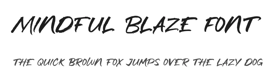 Mindful Blaze Font by Littlehand — Script Handwritten Font