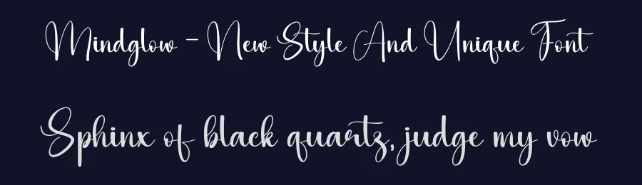 Mindglow – New Style And Unique Font by andikastudio — Script Handwritten Font — thumbnail 2