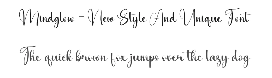 Mindglow – New Style And Unique Font by andikastudio — Script Handwritten Font