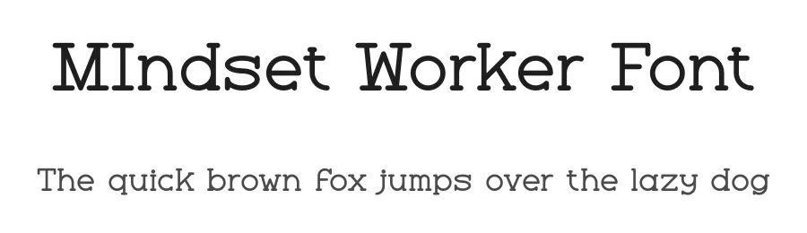 MIndset Worker Font by MasyafiStudio — Decorative Font