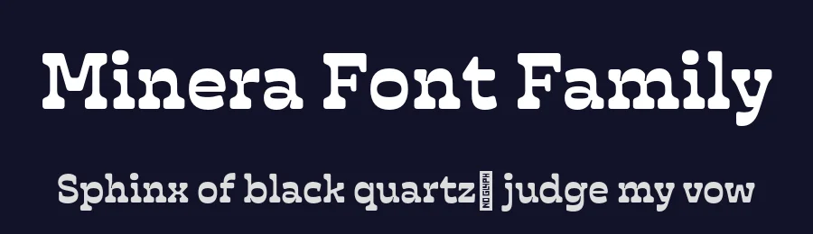 Minera Font Family by Period Type — Slab Serif Font — thumbnail 2