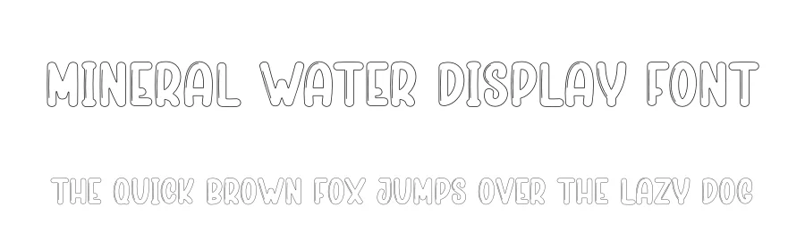 Mineral Water Display Font by andikastudio — Display Font
