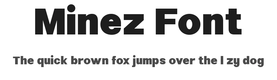 Minez Font by Fontliner — Display Font