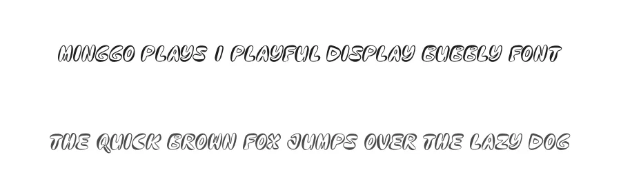 Minggo Plays | Playful Display Bubbly Font by Gracetypestudio — Display Font