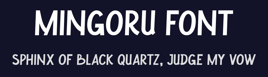 Mingoru Font by Lettermine — Display Font — thumbnail 2